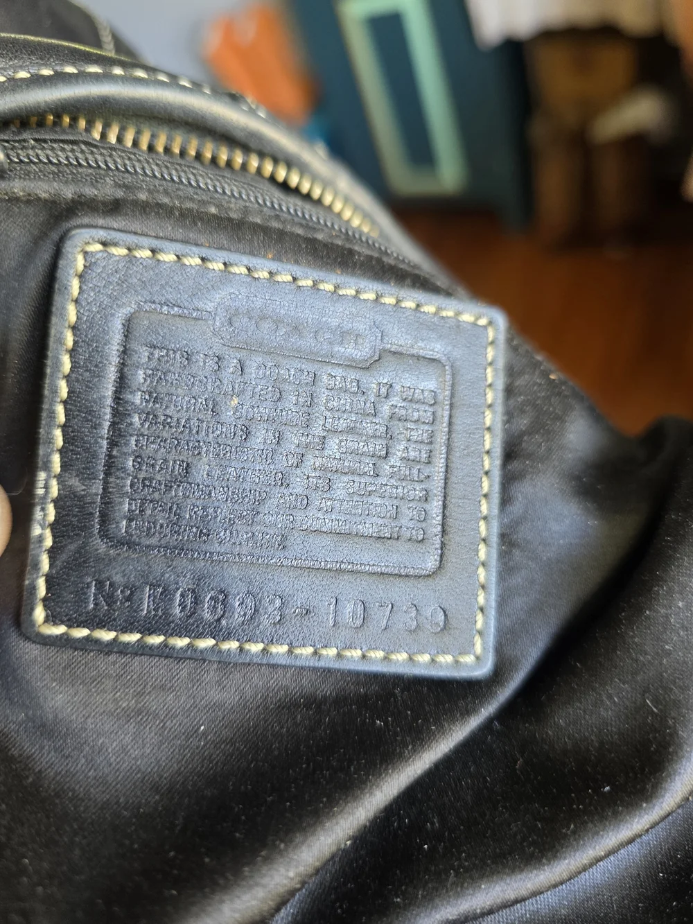 Coach 10739 Black Leather Mini Ergo Hobo Shoulder Bag Y2K - Picture 12 of 16